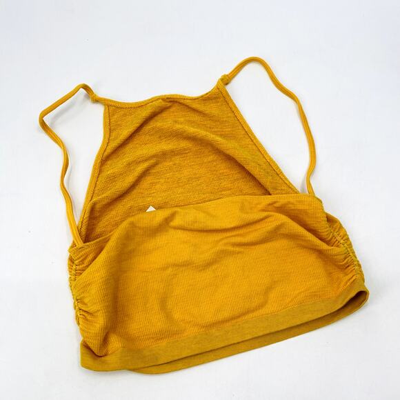 Urban Outfitters olden Yellow Stretchy Crop top M/L - Picture 1 of 3